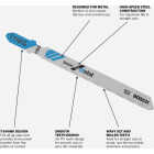Bosch 3-5/8 In. x 36 TPI T-Shank HSS Jig Saw Blade for Metal (5-Pack) Image 2
