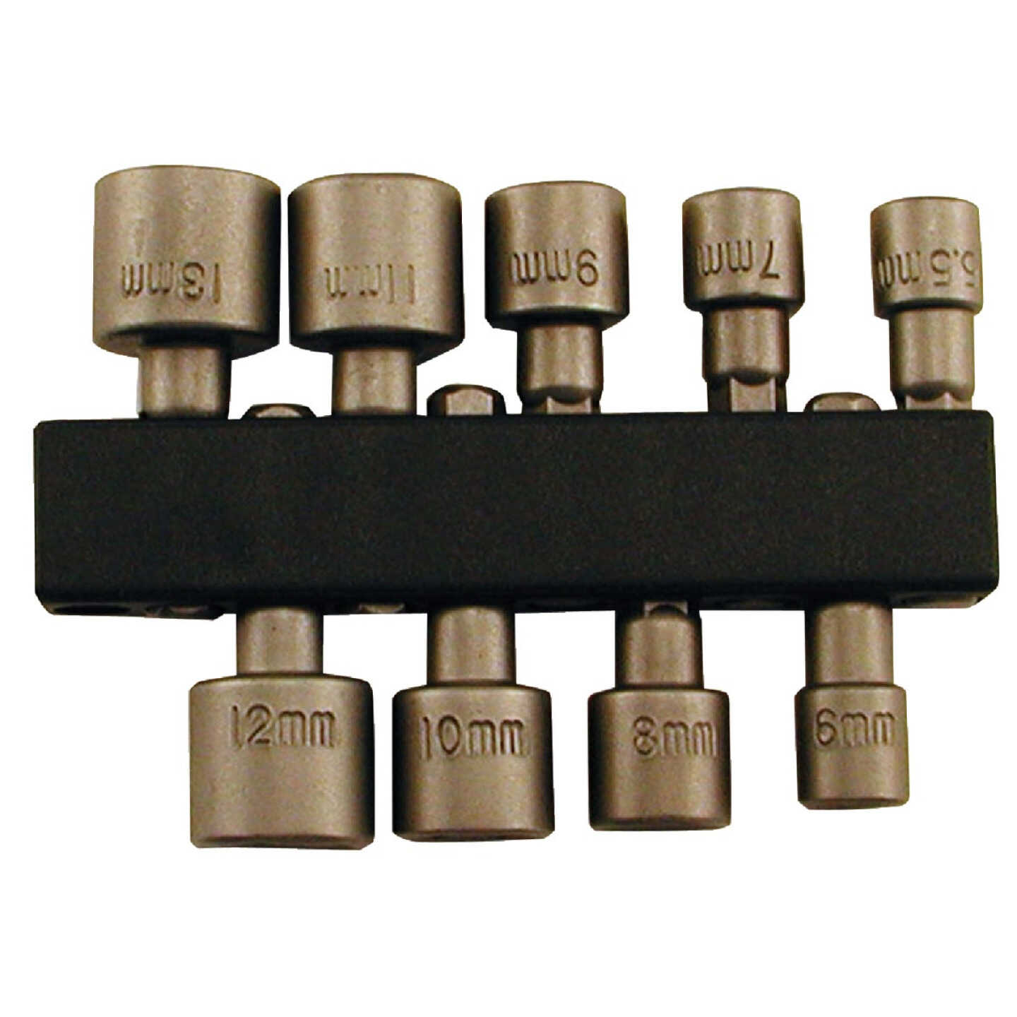 Best Way Tools 9-Piece 1/4 In. Drive Metric Nutdriver Bit Set Image 1