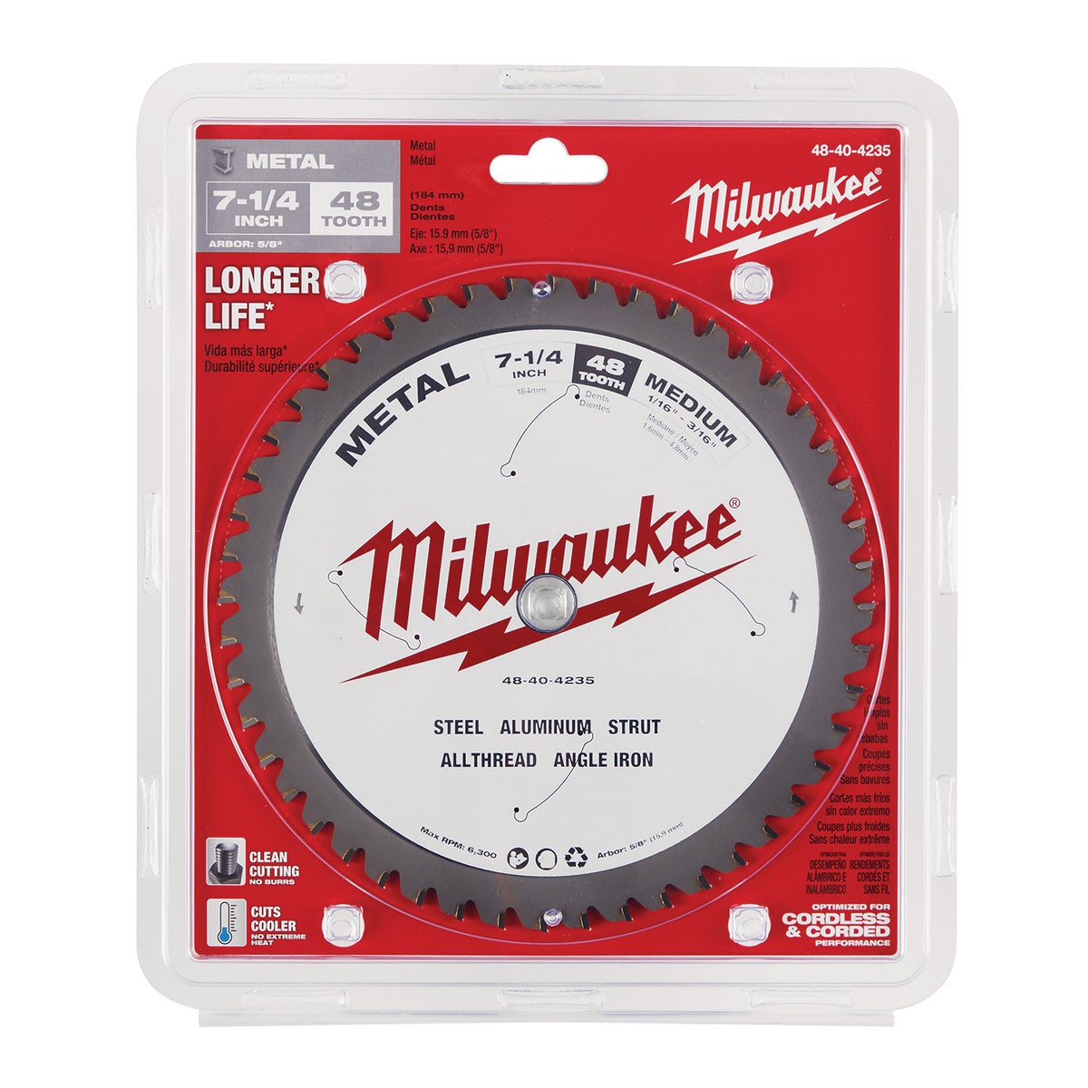 Milwaukee 7-1/4 In. 48-Tooth Metal Circular Saw Blade Image 7
