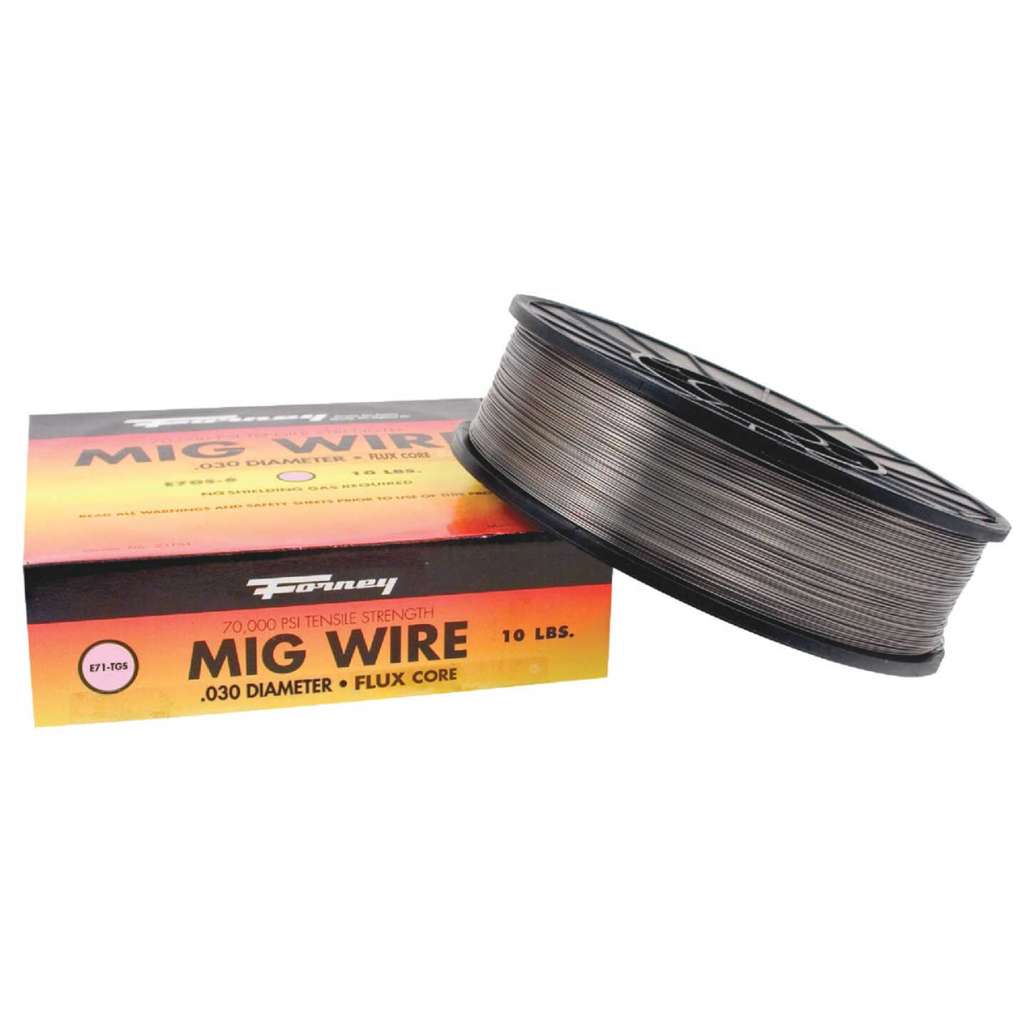 Forney E71T-GS 0.030 In. Flux Core Mild Steel Mig Wire, 10 Lb. Image 1