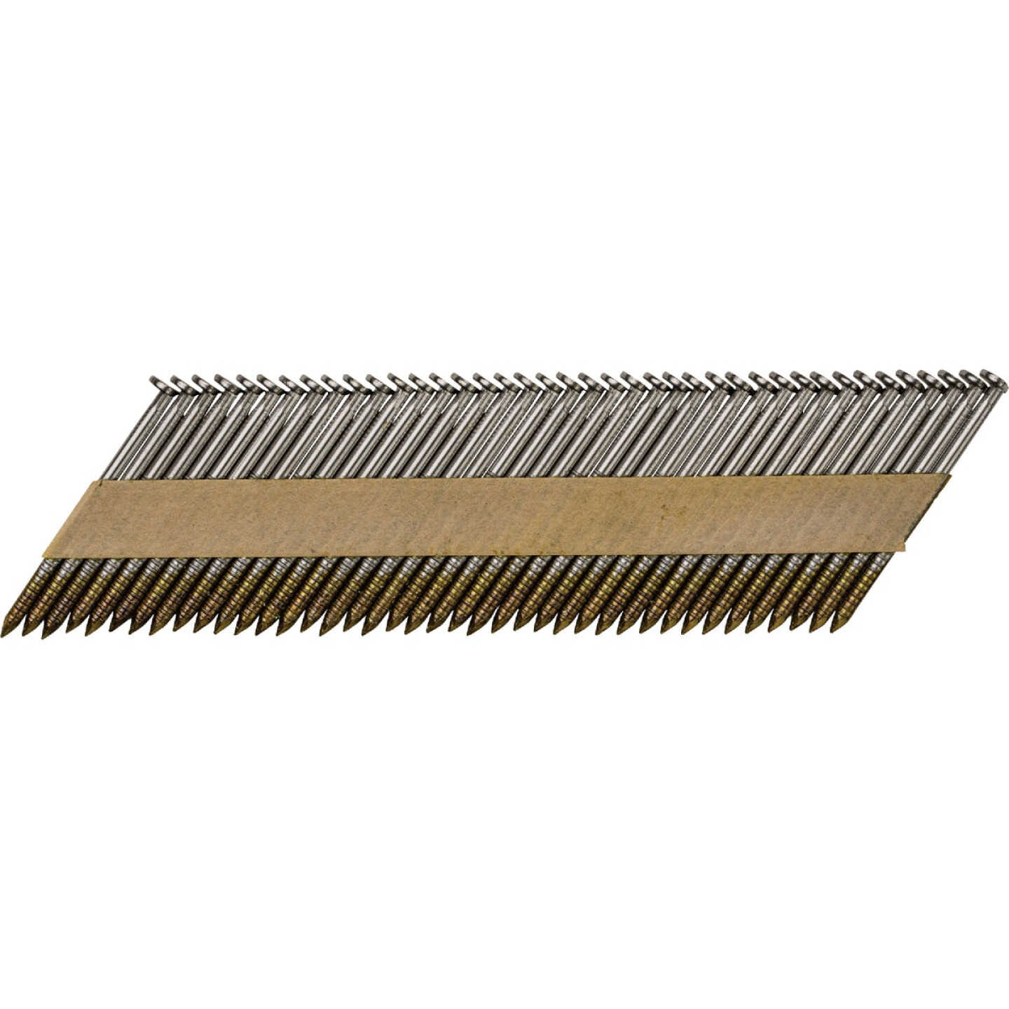 Pro-Fit 2 In. x 0.113 In. 30 Degree Paper Tape Ring Shank Clipped Head Brite Framing Stick Nails (2000 Ct.) Image 1