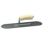 Marshalltown 4-1/2 In. x 16 In. Pool Trowel with Rounded Corners and Wood California Handle Image 1