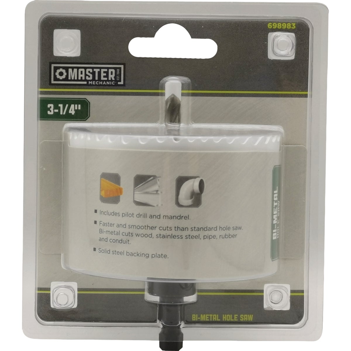 Master Mechanic 3-1/4 In. Bi-Metal Hole Saw Image 1
