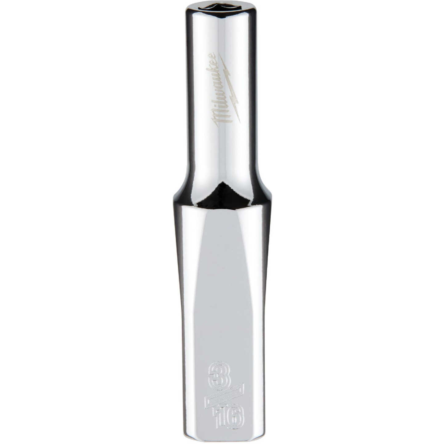 Milwaukee 1/4 In. Drive 3/16 In. 6-Point Deep Standard Socket with FOUR FLAT Sides Image 1