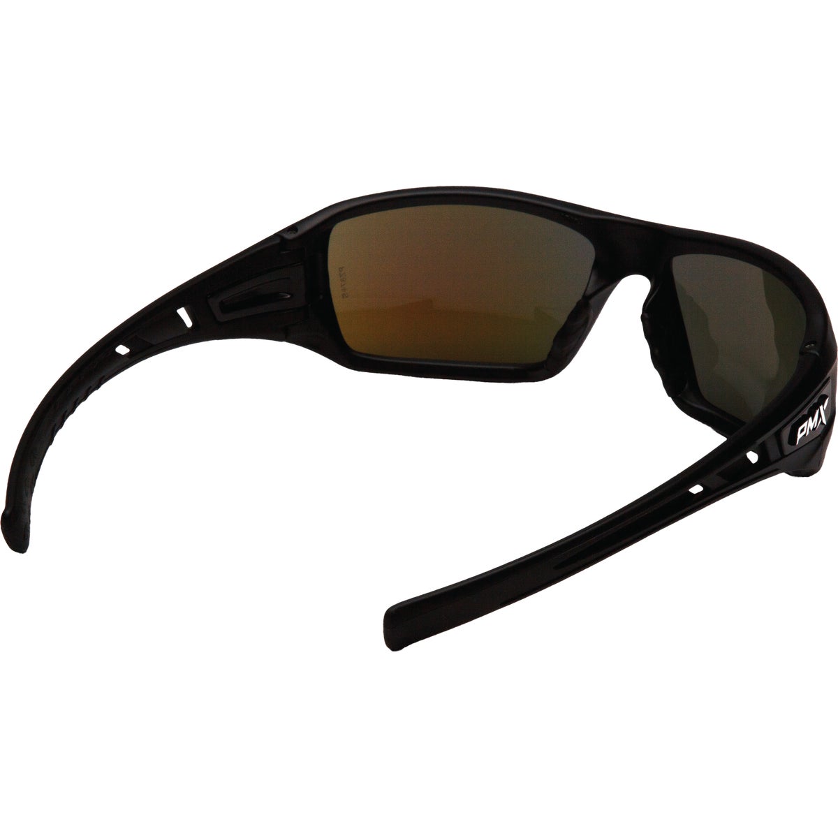 Pyramex Velar Black Frame Safety Glasses with Ice Blue Mirror Lenses Image 2