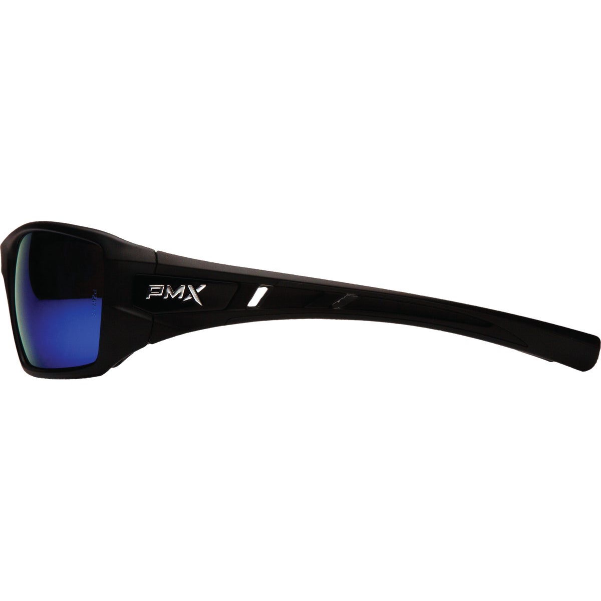 Pyramex Velar Black Frame Safety Glasses with Ice Blue Mirror Lenses Image 4