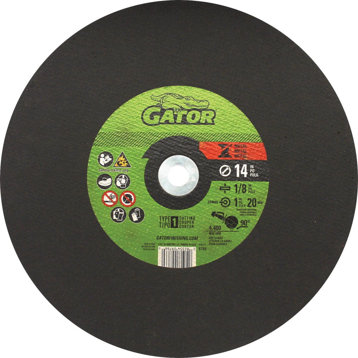 Gator Blade 14 In. x 1/8 In. x 1 In. Metal Cut-Off Wheel