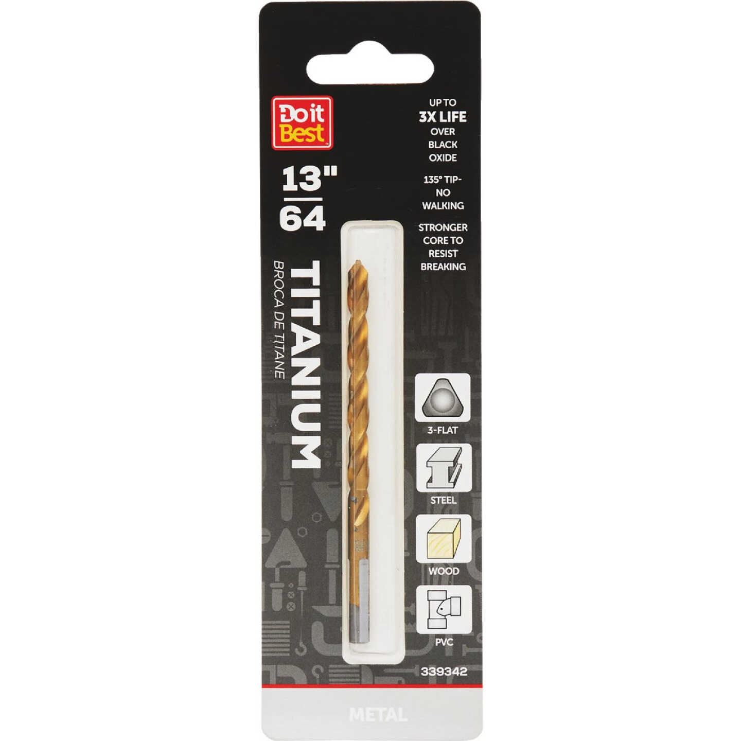 Do it Best 13/64 In. Titanium Drill Bit Image 1