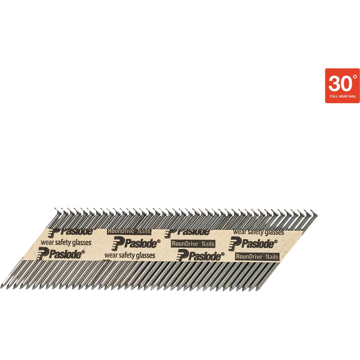 Paslode 3 In. x 0.131 In. 30 Deg. Paper Tape Smooth Shank Offset Roundrive Brite Collated Framing Nails (750-Count) Image 4