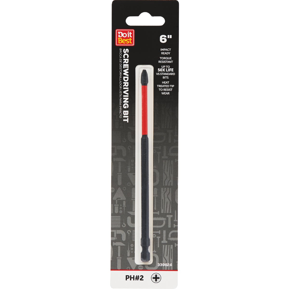 Do it Best 6 In. Phillips #2 Impact Ready Screwdriver Bit Image 1