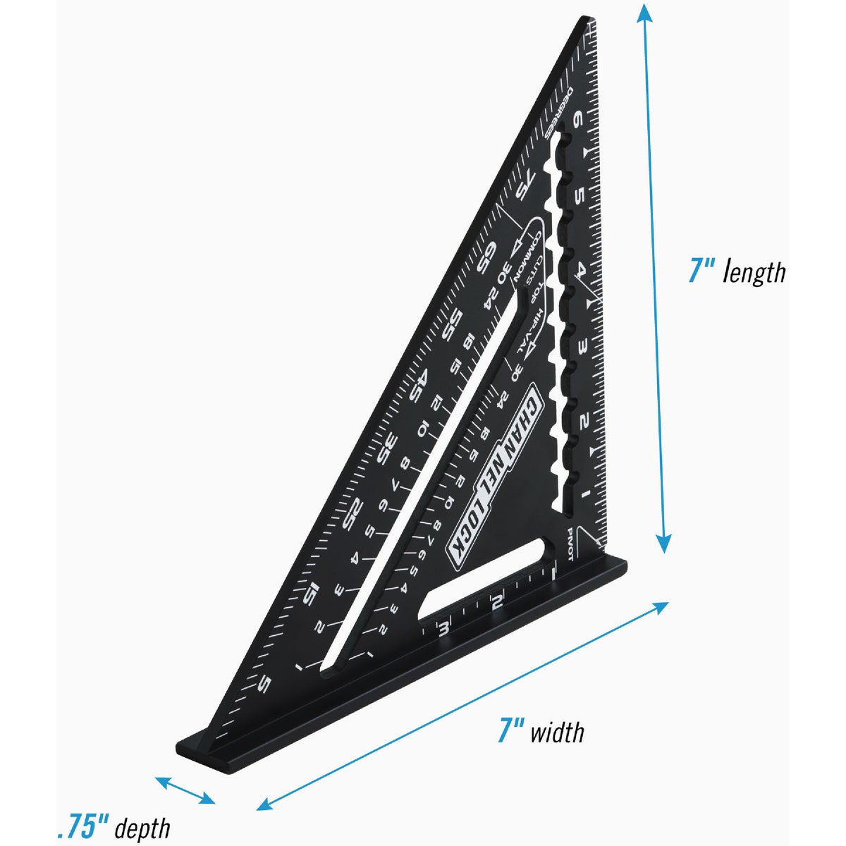 Channellock 7 In. Aluminum Rafter Square Image 2