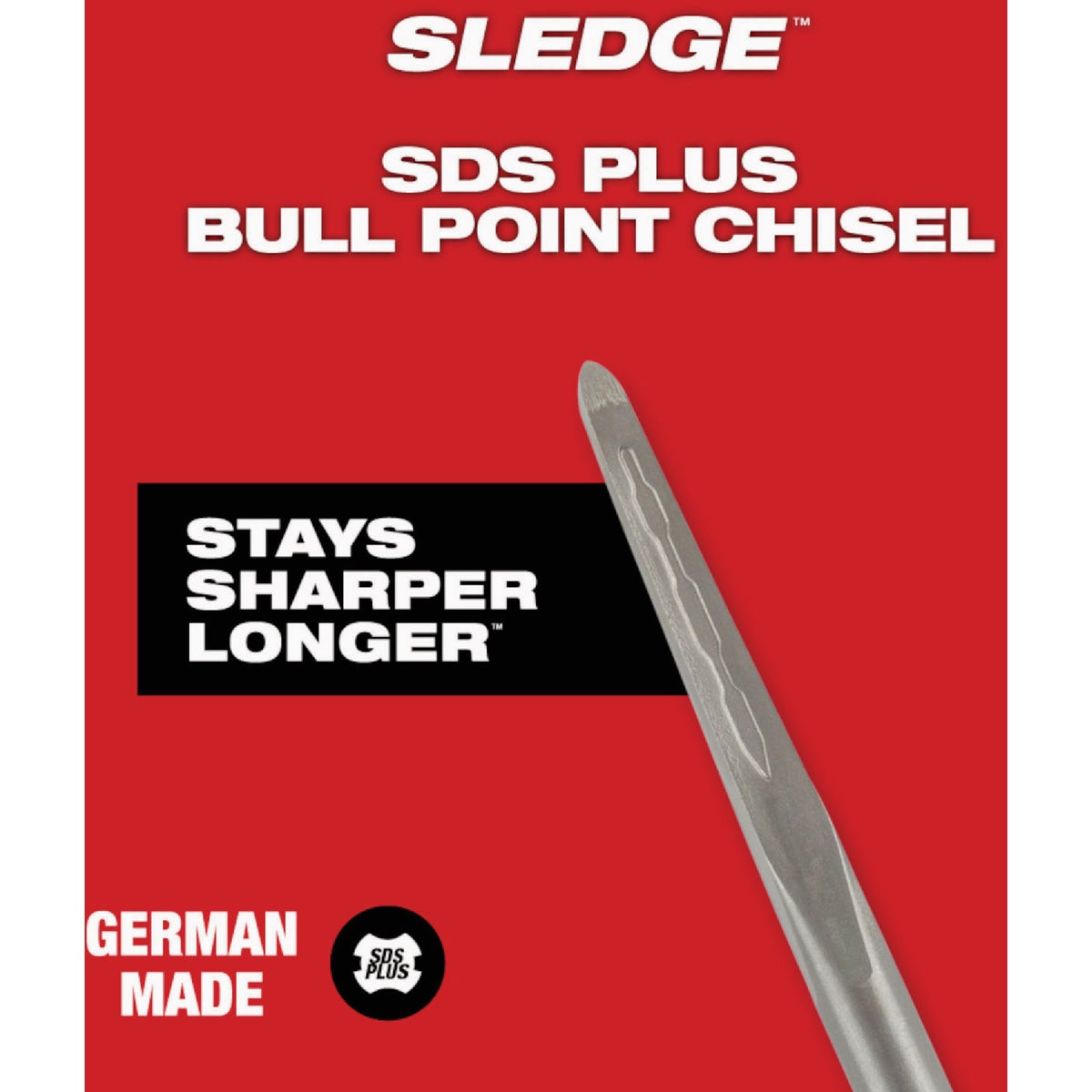 Milwaukee SDS Plus SLEDGE 10 In. Bull Point Chisel Image 6
