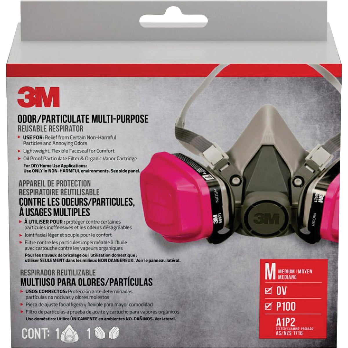 3M OV/P100 Performance Respirator for Household Use