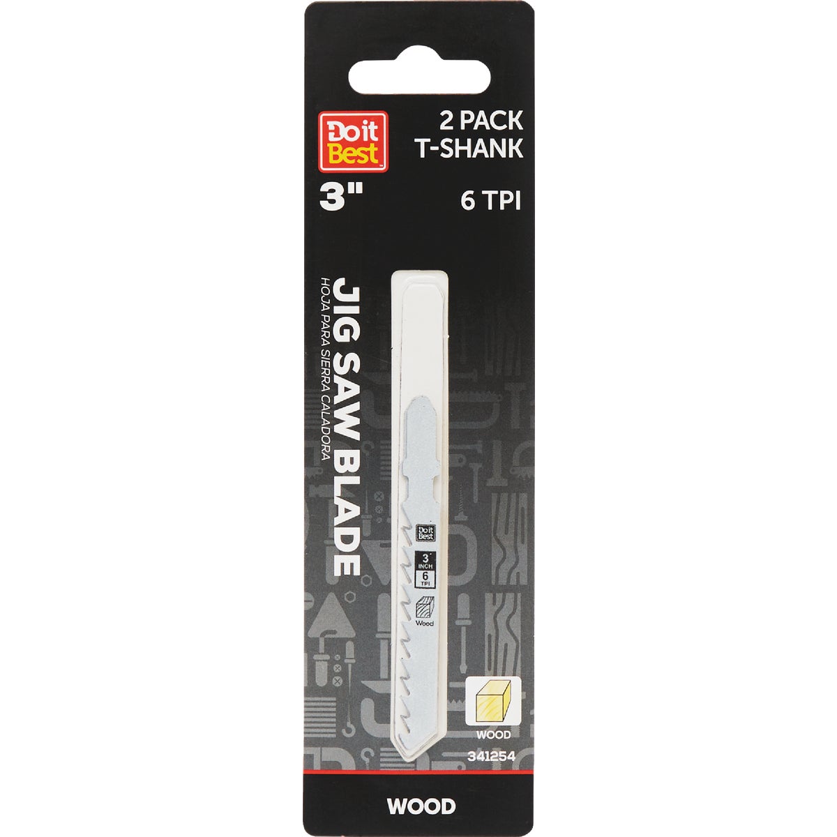 Do it Best 3 In. x 6 TPI T-Shank Jig Saw Blade for Wood (2-Pack)