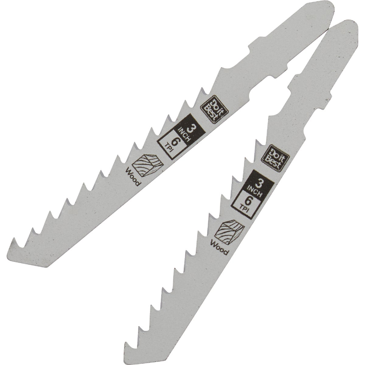 Do it Best 3 In. x 6 TPI T-Shank Jig Saw Blade for Wood (2-Pack) Image 2
