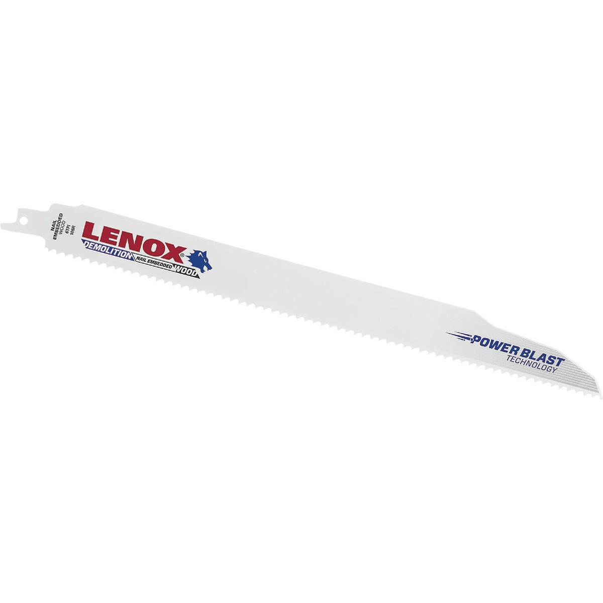 Lenox 12 In. 6 TPI Wood with Nails Demolition Reciprocating Saw Blade (2-Pack)