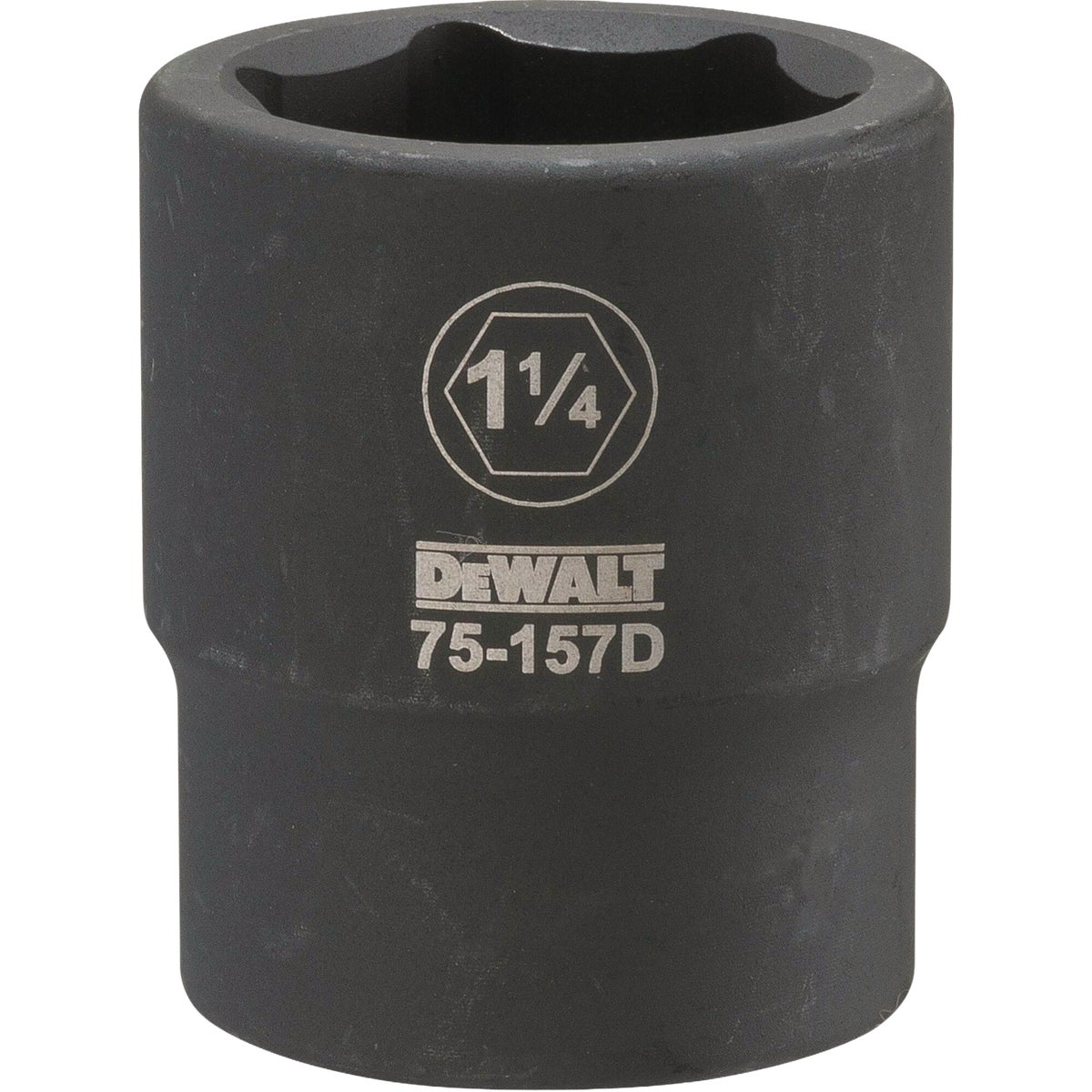 DEWALT 3/4 In. Drive 1-1/4 In. 6-Point Deep Standard Impact Socket Image 1