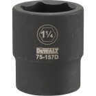 DEWALT 3/4 In. Drive 1-1/4 In. 6-Point Deep Standard Impact Socket Image 1