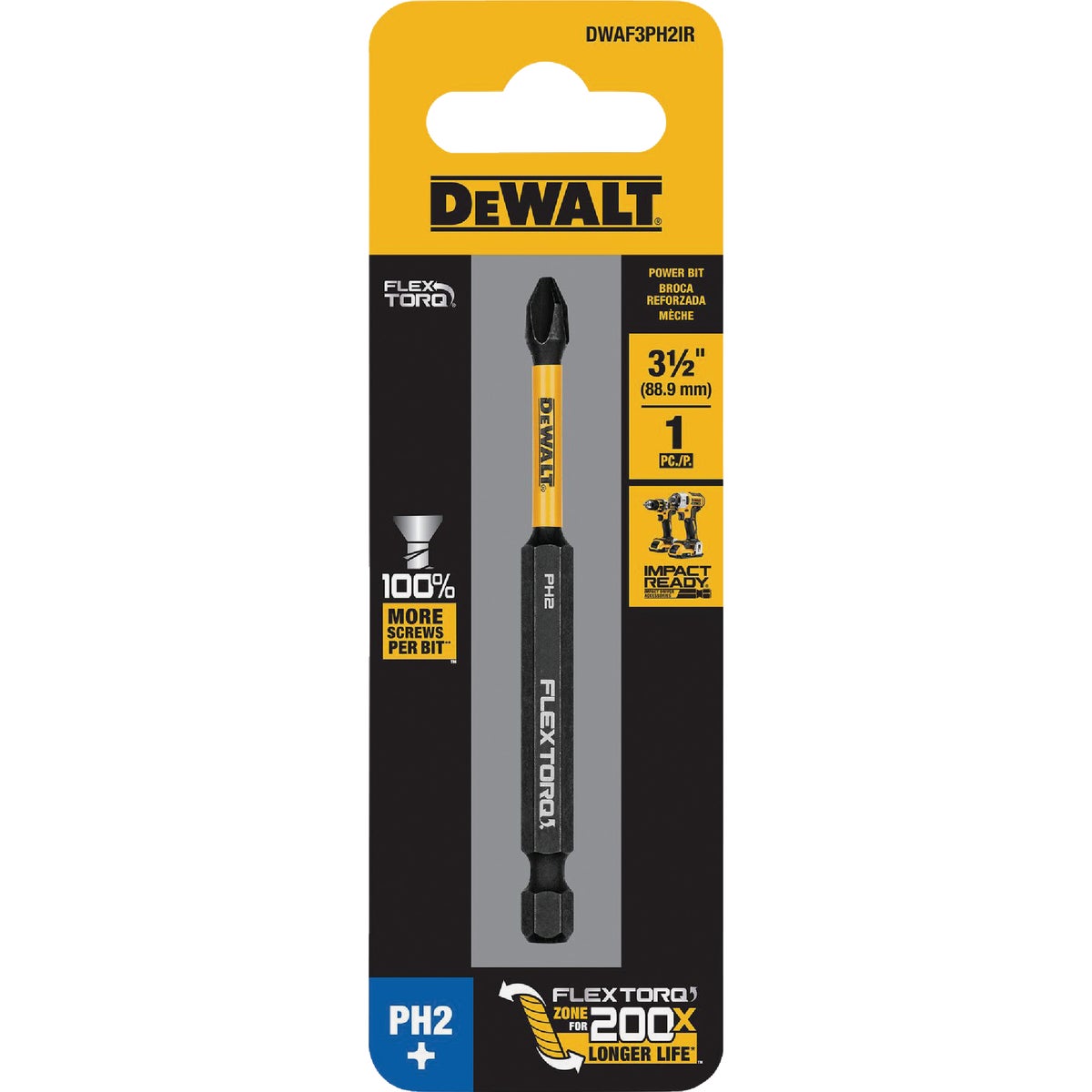 DEWALT Elite Series 1/4 In. x 3-1/2 In. Phillips Impact Driver Bit Image 2