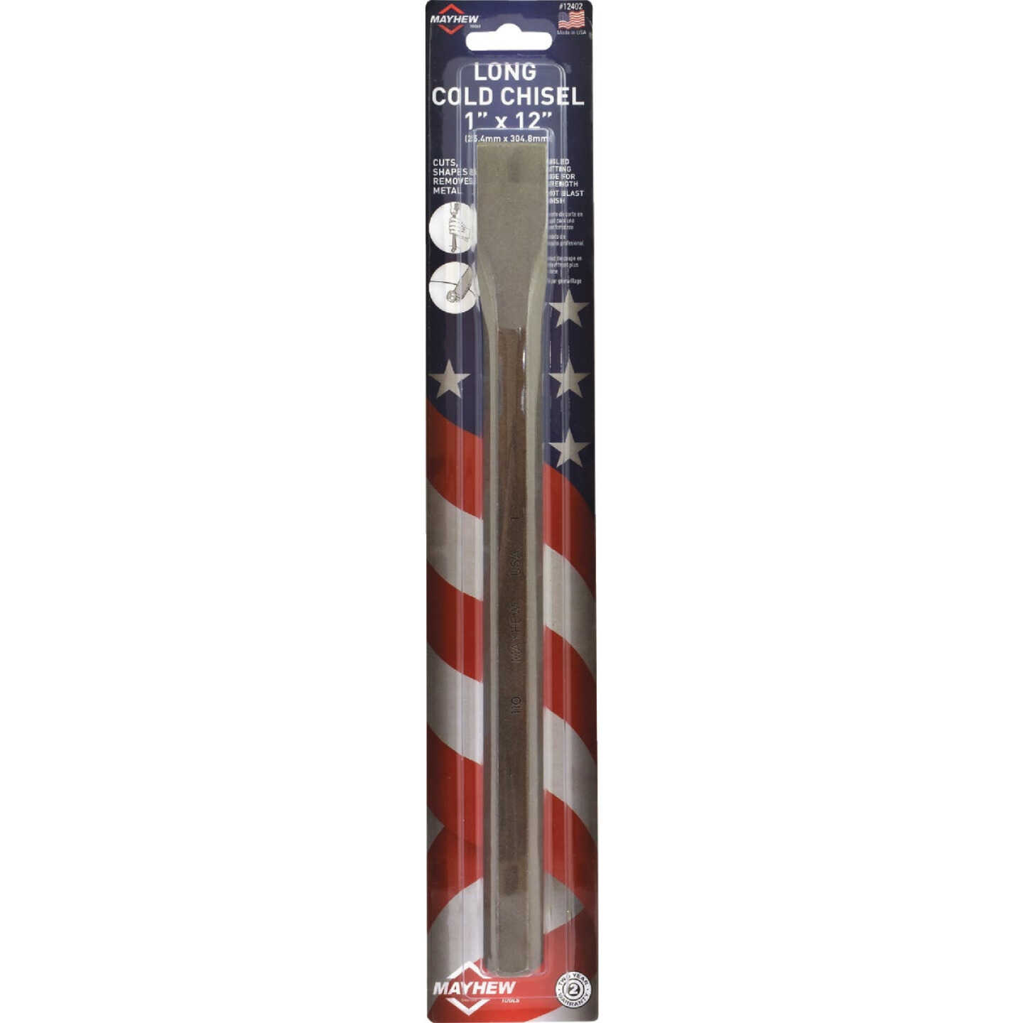 Mayhew Tools 1 In. x 12 In. Cold Chisel Image 2