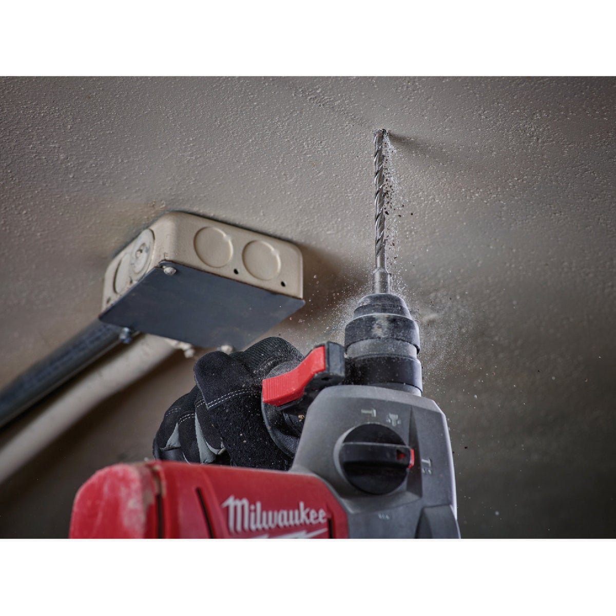 Milwaukee SDS Plus 1/4 In. x 8 In. x 10 In. Rotary Hammer Drill Bit (2-Pack) Image 3