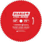 Diablo Steel Demon 14 In. 72-Tooth Cermet II Medium Metal Track Saw Blade Image 1
