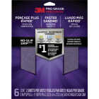 3M Pro Grade Precision 9 In. x 11 In. Assorted Grits Sandpaper Sheet with No-Slip Grip Backing (6-Pack) Image 1