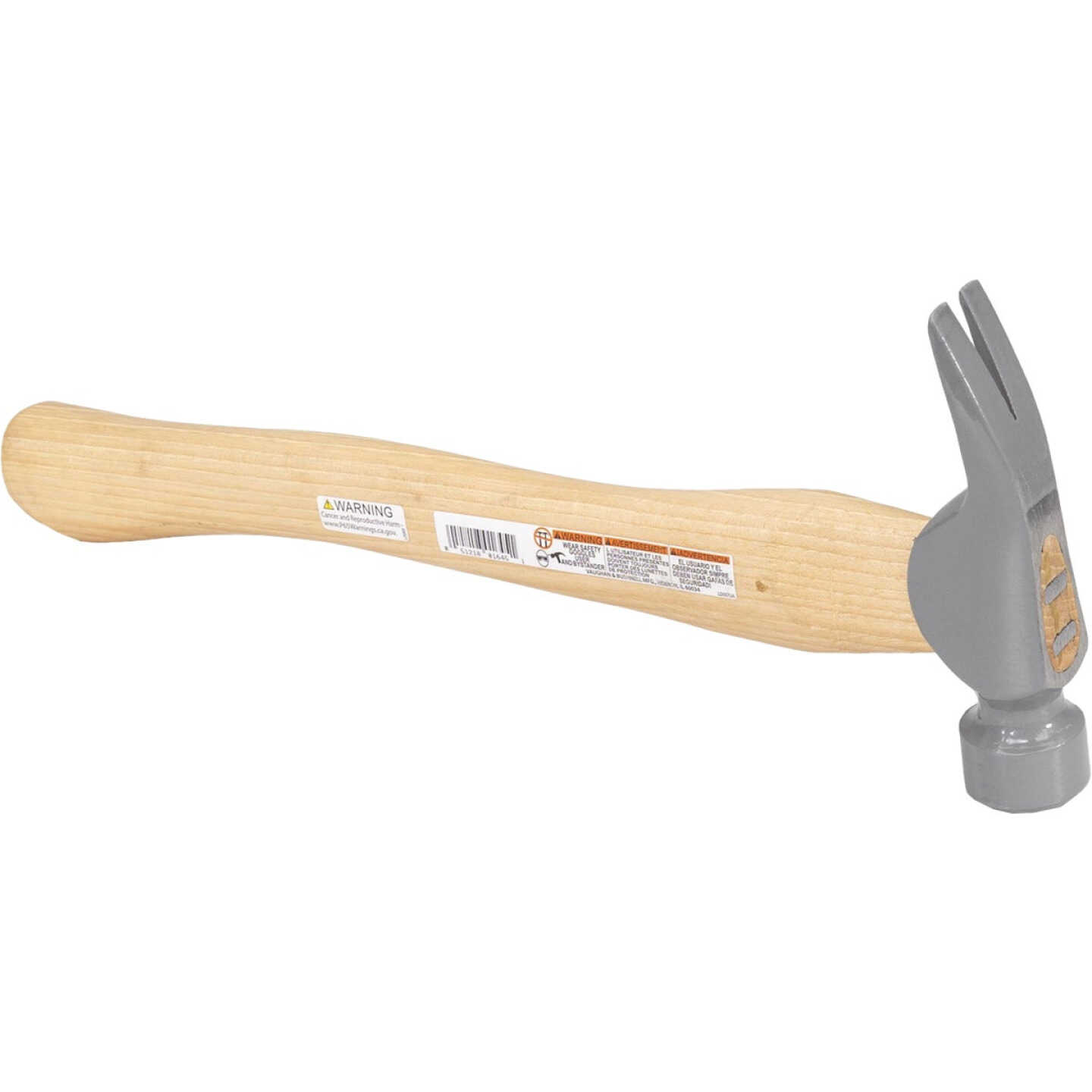 Vaughan 16 Oz. Smooth-Face Curved Framing Hammer Image 2