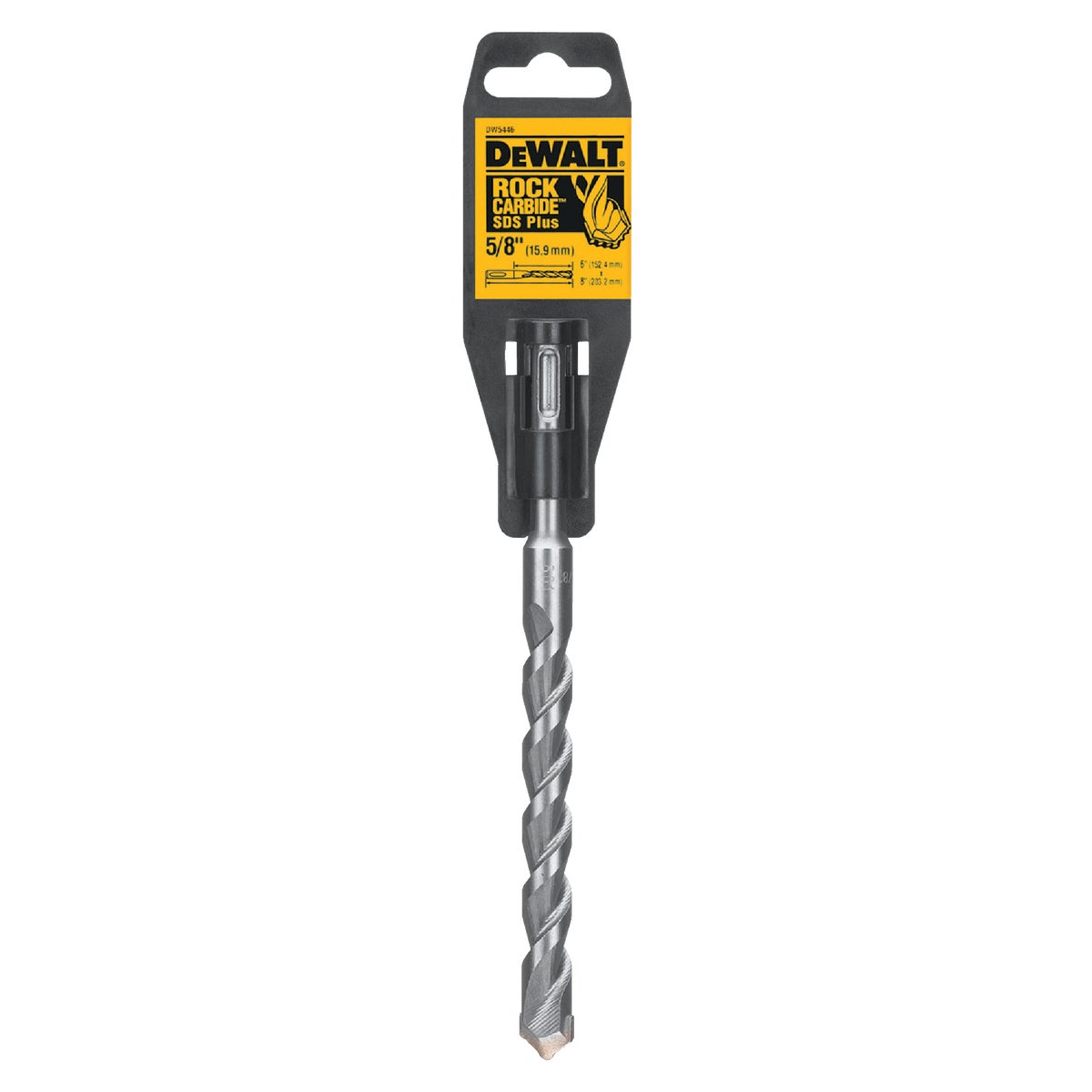 DEWALT SDS-Plus 5/8 In. x 8 In. 2-Cutter Rotary Hammer Drill Bit Image 1