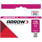 Arrow T18 Round Crown Cable Staple, 7/16 In. (1000-Pack) Image 1