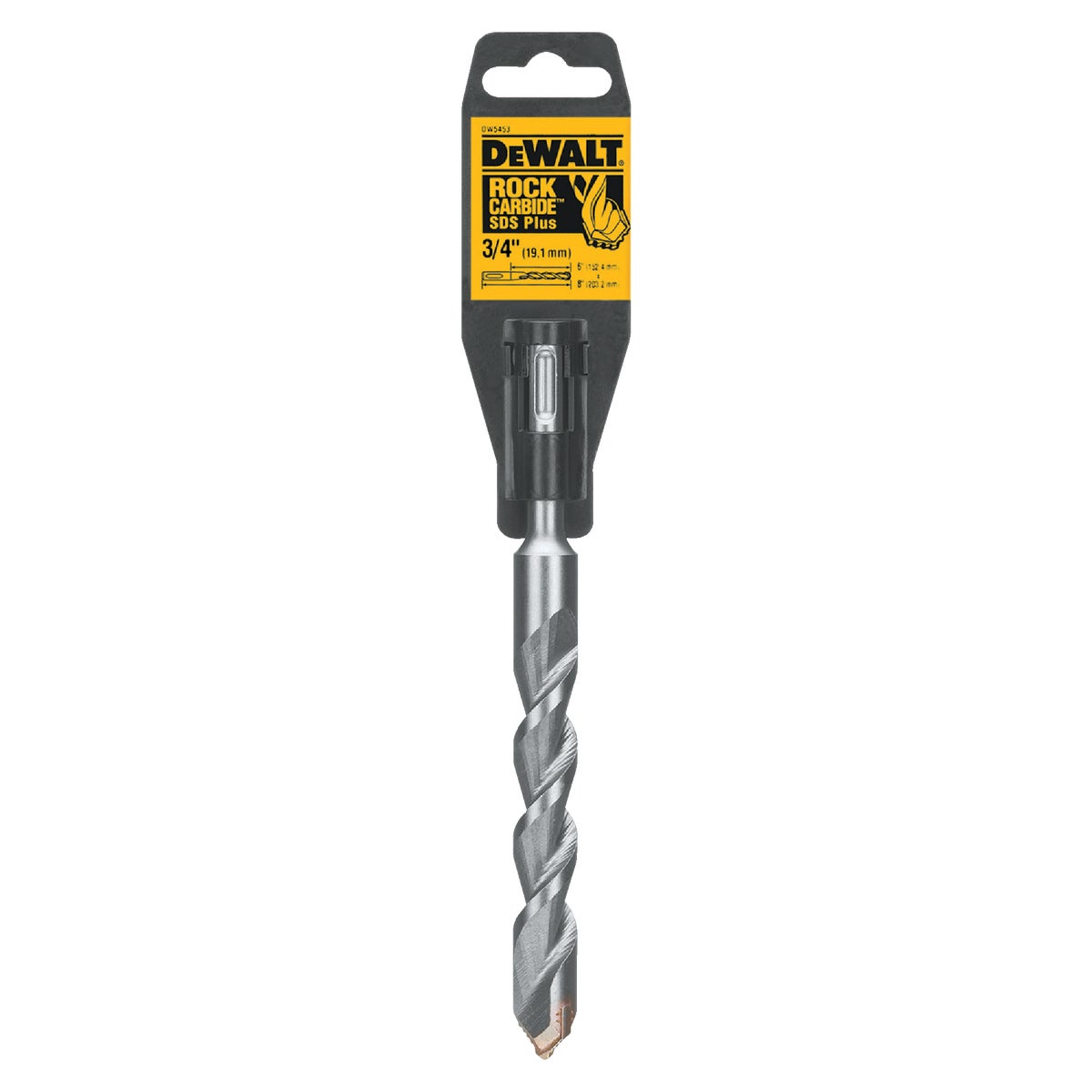 DEWALT SDS-Plus 3/4 In. x 8 In. 2-Cutter Rotary Hammer Drill Bit Image 1
