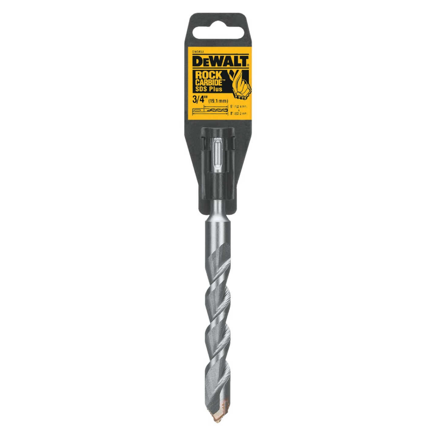 DEWALT SDS-Plus 3/4 In. x 8 In. 2-Cutter Rotary Hammer Drill Bit Image 1