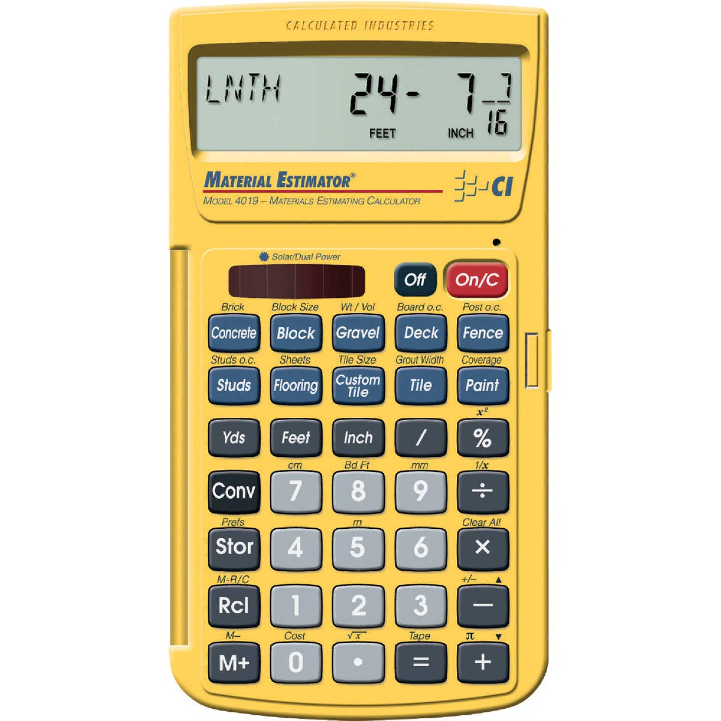 Calculated Industries Material Estimator Project Calculator Image 1