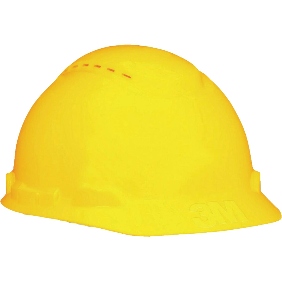 3M Yellow Vented Hard Hat with Pin Lock Image 1