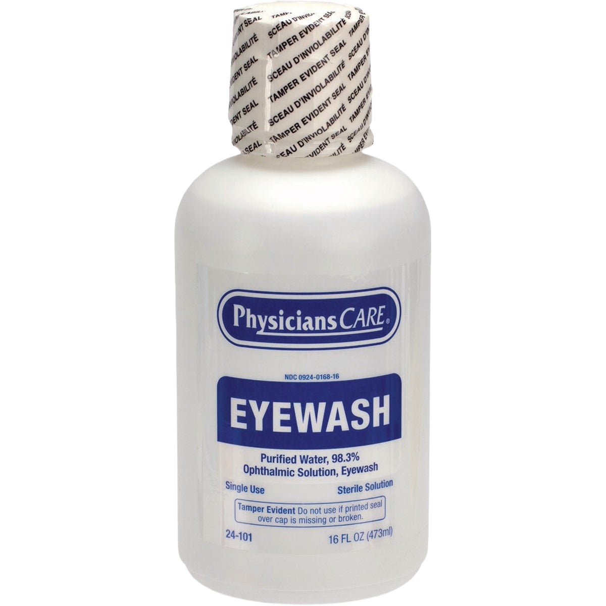 First Aid Only 16 Oz. Screw Cap Eyewash Refill Bottle Image 1