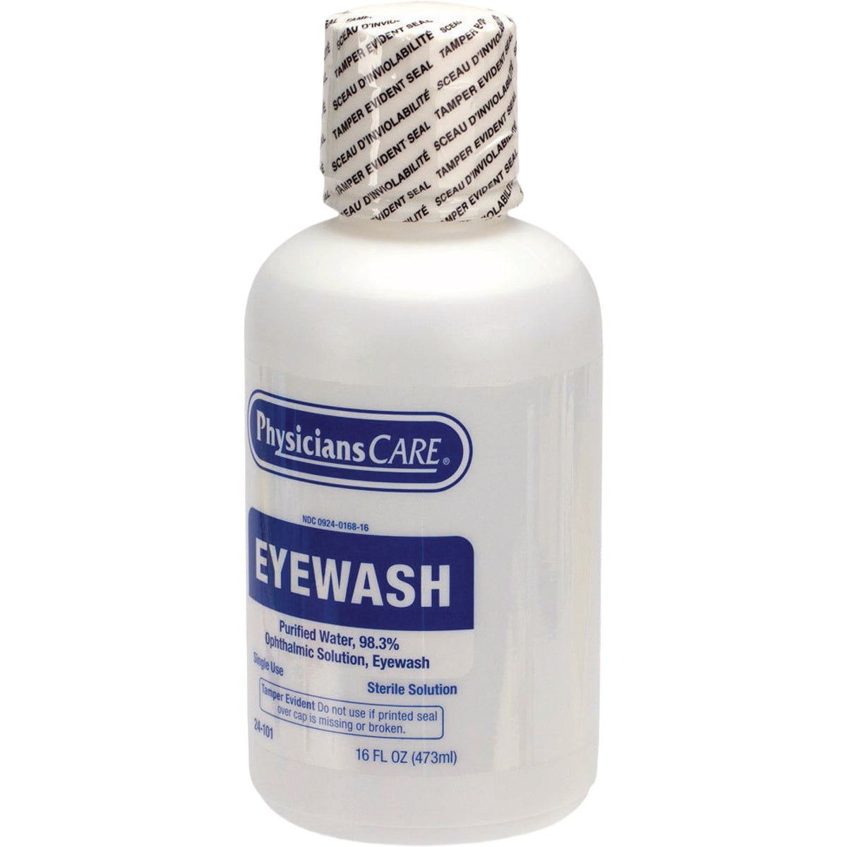 First Aid Only 16 Oz. Screw Cap Eyewash Refill Bottle Image 2