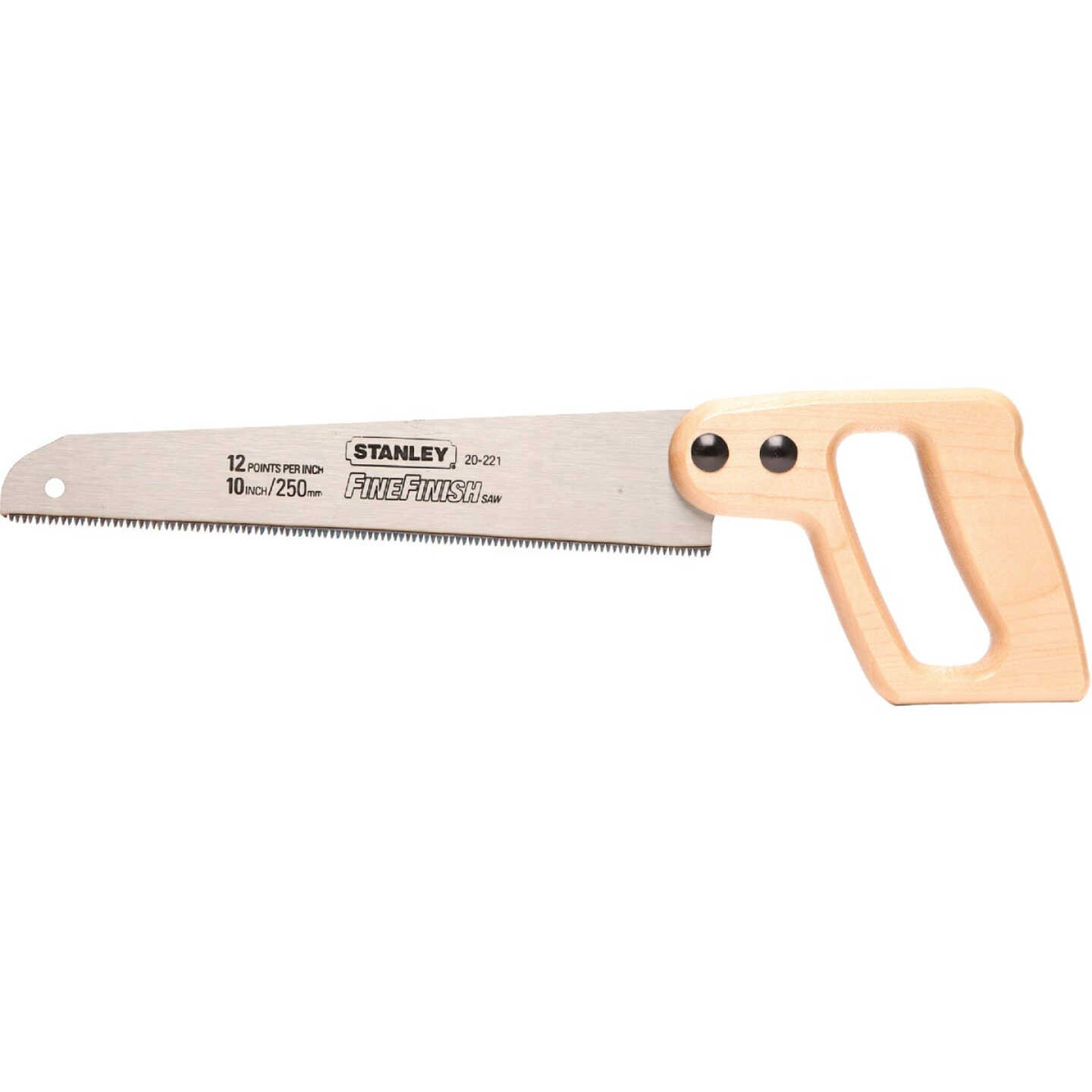Stanley 10 In. L. Blade 12 PPI Maple Handle Hand Saw Image 1