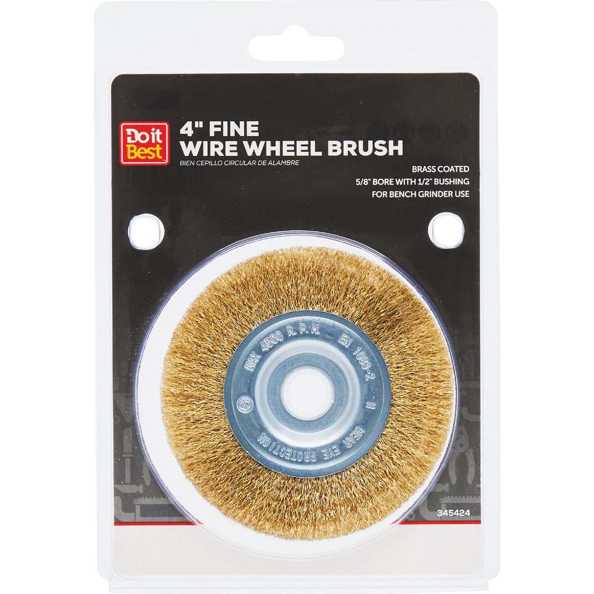 Do it Best 4 In. Fine Bench Grinder Wire Wheel Image 1