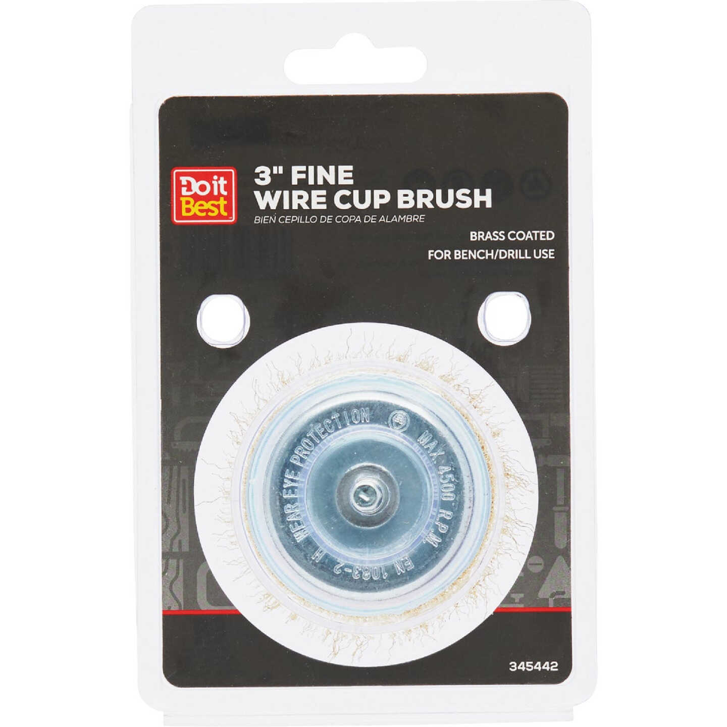 Do it Best 3 In. Fine Drill-Mounted Wire Brush Image 1
