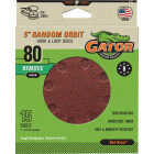 Gator 5 In. 8-Hole 80-Grit Hook & Loop Sanding Disc (15-Pack) Image 1