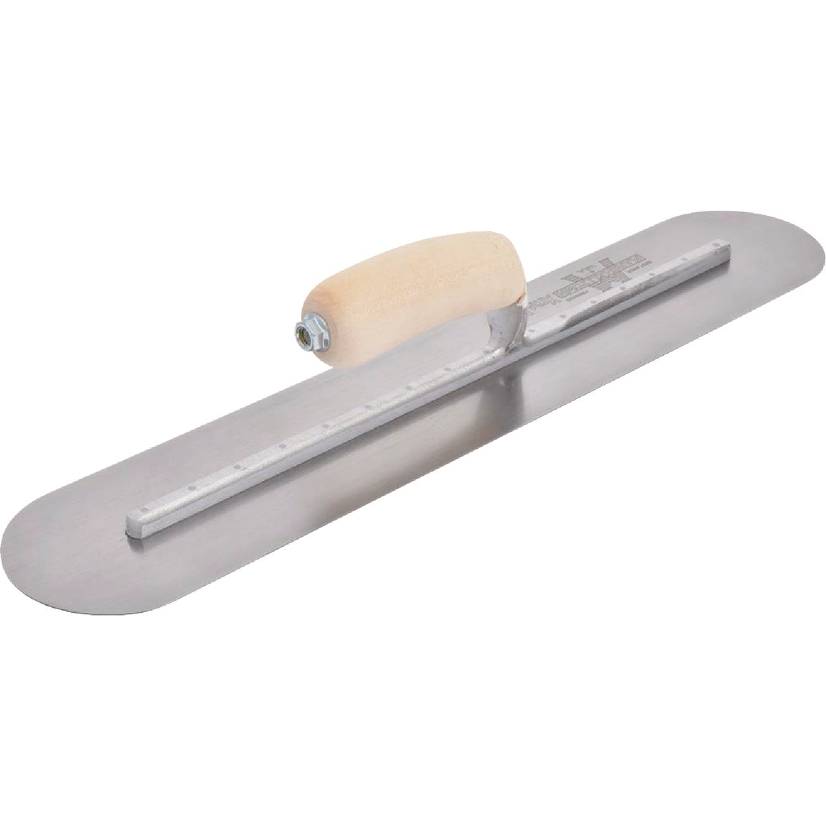 Marshalltown 4 In. x 20 In. High Carbon Steel Fully Rounded Finishing Trowel Image 5