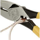 Klein 9 In. Journeyman High-Leverage Linesman Pliers with Crimping Die Image 2