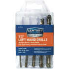 Century Drill & Tool Cobalt Steel Left Hand Drill Bit Set (5-Piece) Image 1