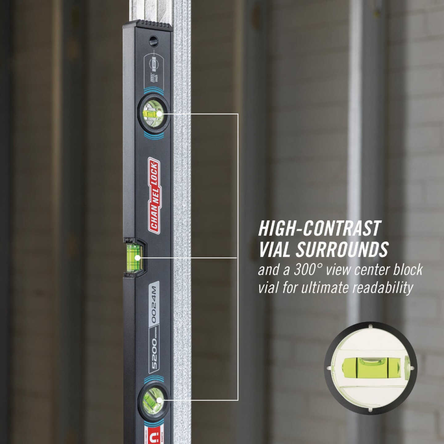 Channellock 24 In. Magnetic Box Beam Level Image 5