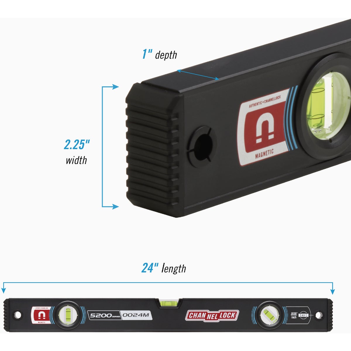 Channellock 24 In. Magnetic Box Beam Level Image 2