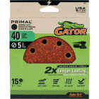 Gator 5 In. 8-Hole 40-Grit Hook & Loop Sanding Disc (15-Pack) Image 1