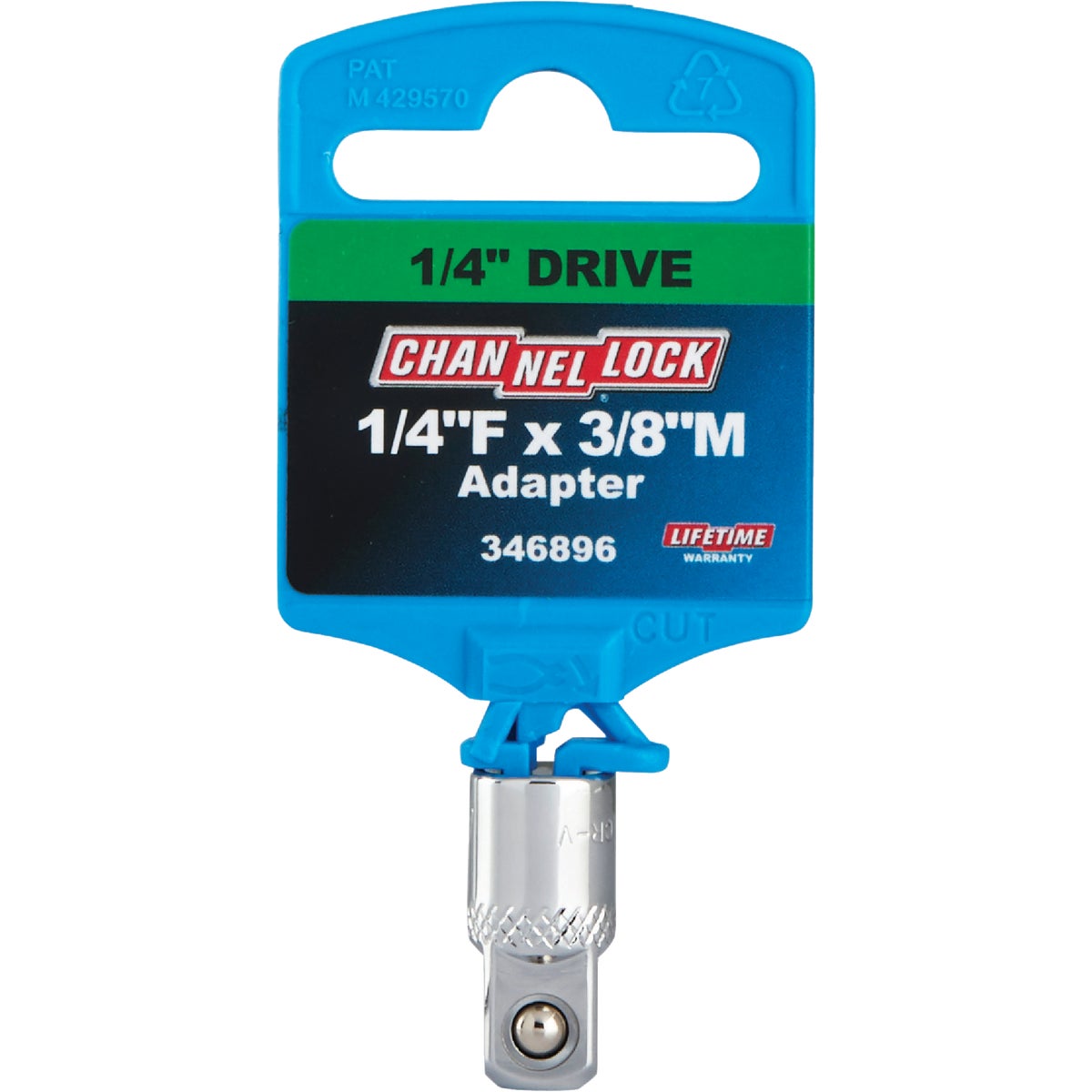 Channellock 1/4 In. F x 3/8 In. M Socket Adapter Image 2