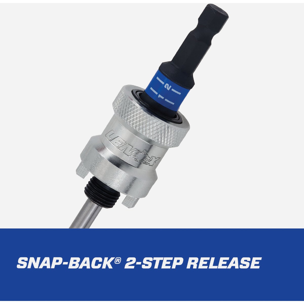 Lenox SNAP-BACK 3/8 In. Hex Shank Quick Change Hole Saw Arbor Fits 9/16 In. to 1-3/16 In. Hole Saws Image 4