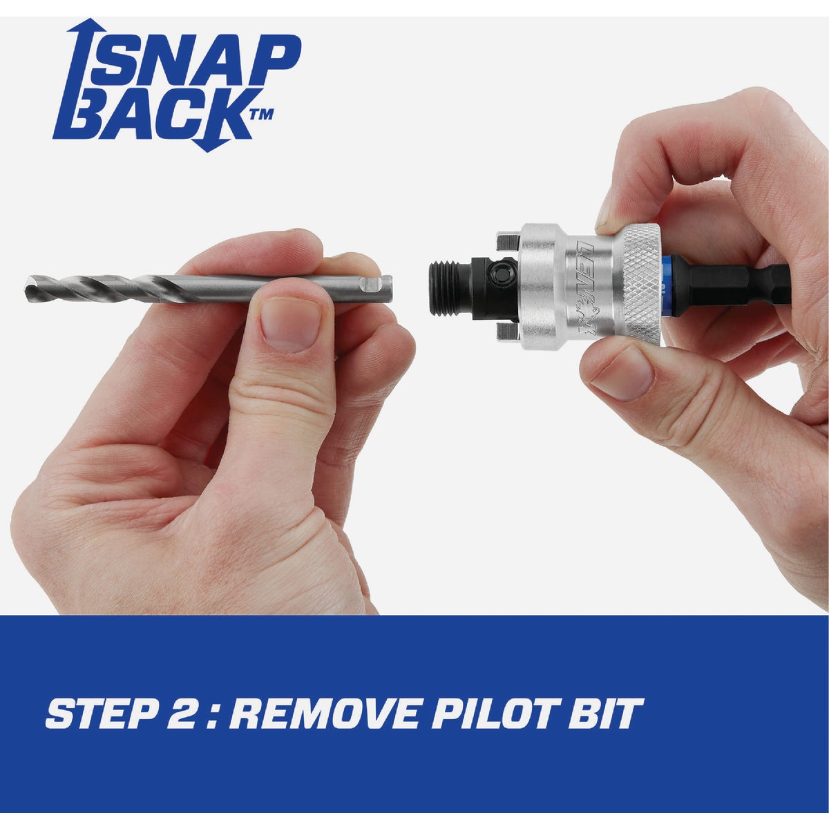 Lenox SNAP-BACK 3/8 In. Hex Shank Quick Change Hole Saw Arbor Fits 9/16 In. to 1-3/16 In. Hole Saws Image 6