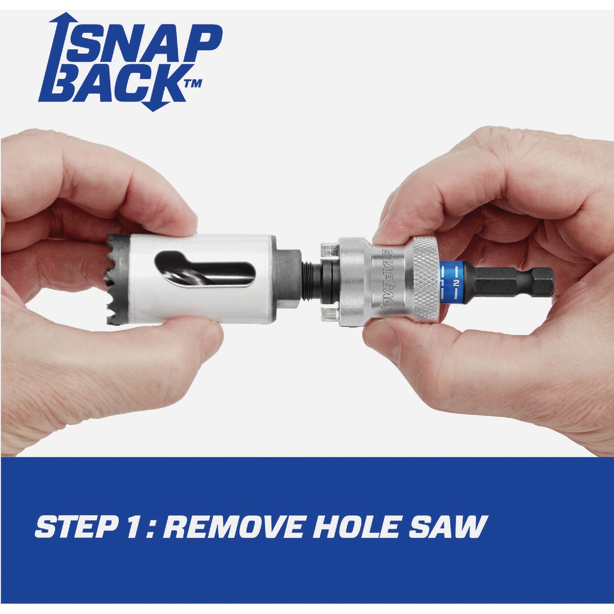 Lenox SNAP-BACK 3/8 In. Hex Shank Quick Change Hole Saw Arbor Fits 9/16 In. to 1-3/16 In. Hole Saws Image 5